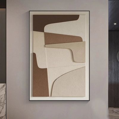 The visuals are rich and the touch is textured. Handmade Mixed Media Painting for Office Decor