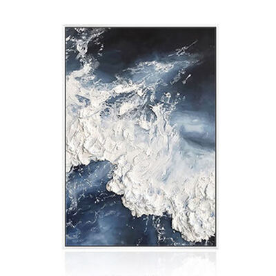 Large Size Gold Foil Modern Abstract Hand Painted Oil Painting Canvas Wall Art