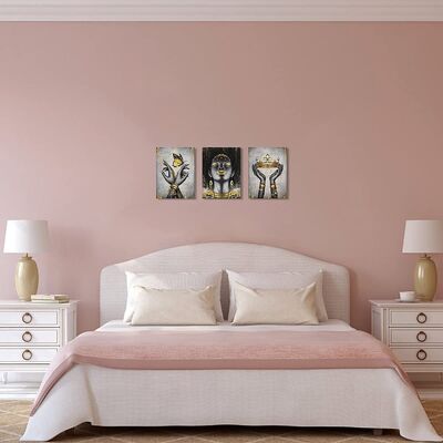 Modern Abstract Hand Painted Oil Painting Customized Size Canvas Wall Art for Home Decoration