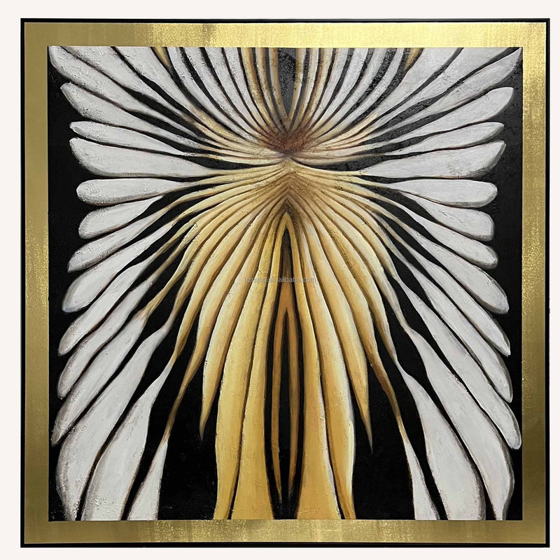 6 Color Print Method Hand Painted Abstract Painting on Canvas for Living Room Decor Modern Abstract Texture Wall Painting