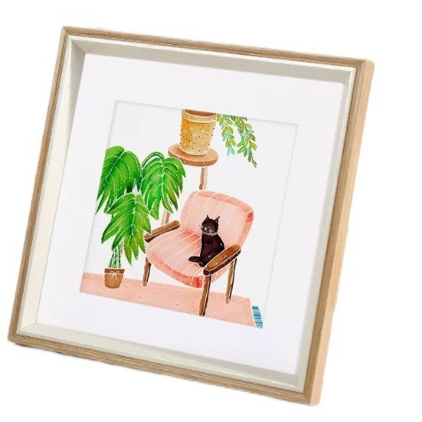Mdf Personalized Wooden Painting Frame Wall Art Floater Frame For Display Picture